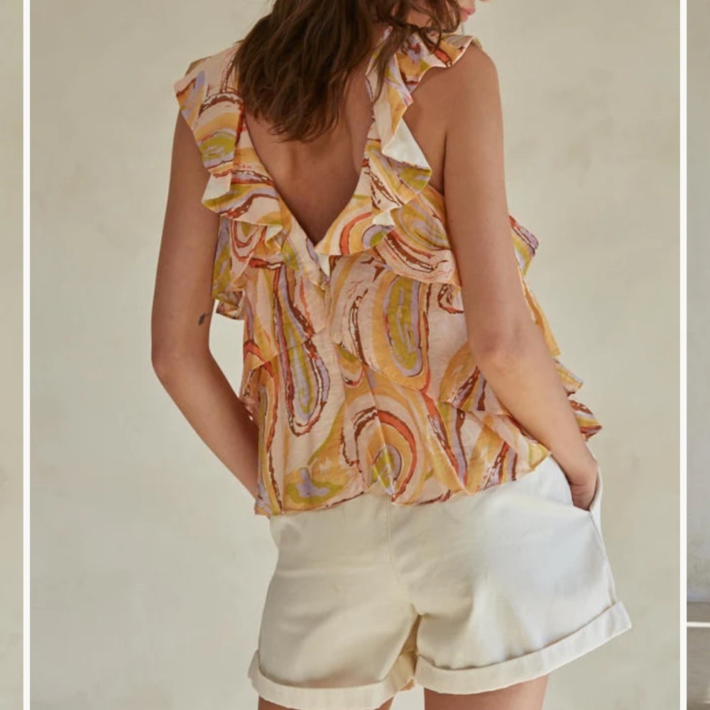 By Together Multicolor Ruffled Blouse - Picture 2 of 13